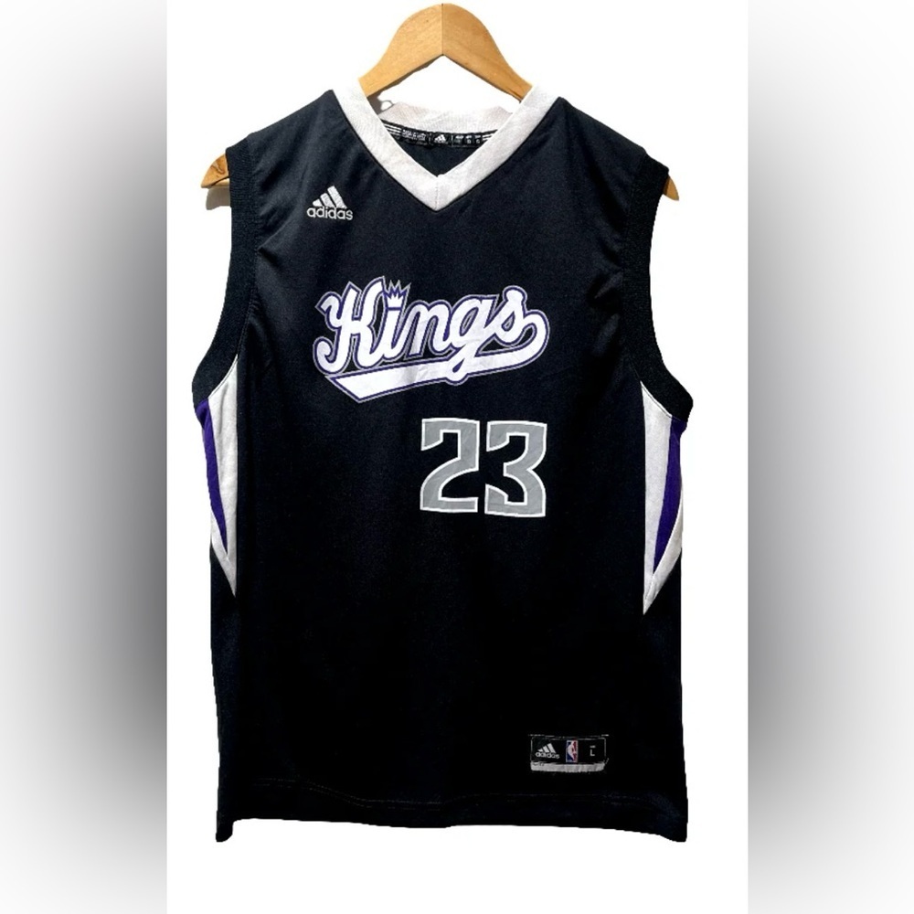 ⭐️NBA - ADIDAS - ⭐️BEN MCLEMORE KING WHITE & BLACK JERSEY “ 23 / 2014 - Picture 3 of 12